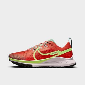 Nike Women&apos;s React Pegasus Trail 4 Trail Running Shoes in Red/Mantra Orange Size 9.5 - 3522390