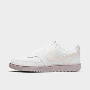 Nike Women&apos;s Court Vision Low Canvas Next Nature Casual Shoes in White/White Size 12.0 - 3521970