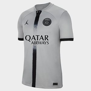 Nike Men&apos;s Paris Saint-Germain 2022-23 Stadium Away Soccer Jersey in White/Light Smoke Grey Size XL Polyester/Fiber/Jersey - 5875941