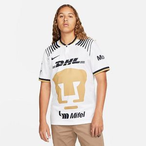 Nike Men&apos;s Pumas UNAM Soccer 2022-23 Stadium Home Jersey in White/White Size XL 100% Polyester/Jersey - 5890119