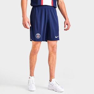 Nike Men&apos;s Paris Saint-Germain 2022-23 Stadium Home Dri-FIT Soccer Shorts in Blue/Midnight Navy Size 2XL 100% Polyester - 5798993