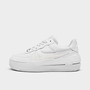 Nike Women&apos;s Air Force 1 PLT. AF. ORM Casual Shoes in White/White Size 12.0 Leather - 3157422