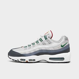 Nike Men&apos;s Air Max 95 Casual Shoes in White/Pure Platinum Size 7.0 Nylon - 3518824