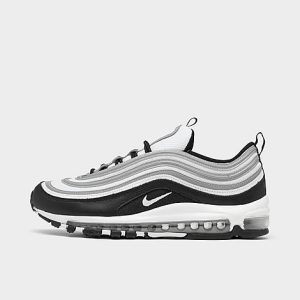 Nike Men&apos;s Air Max 97 SE Casual Shoes in White/Black Size 7.0 Leather - 3518826