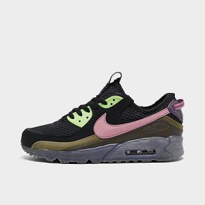 Nike Men&apos;s Air Max Terrascape 90 Casual Shoes in Black/Black Size 11.0 Leather - 3179824