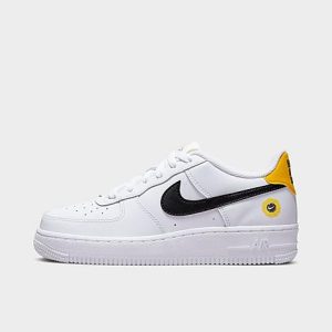 Nike Big Kids&apos; Air Force 1 LV8 Have A Day Casual Shoes in White/White Size 4.5 Leather - 3156980