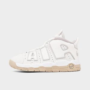 Nike Kids&apos; Toddler Air More Uptempo Basketball Shoes in White/Phantom Size 10.0 Leather - 3150014