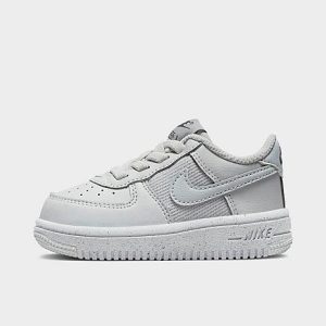 Nike Kids&apos; Toddler Force 1 Crater NN Casual Shoes in Grey/Light Smoke Grey Size 4.0 Leather - 3218184