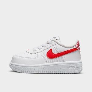 Nike Kids&apos; Toddler Force 1 Crater NN Casual Shoes in White/White Size 6.0 Leather - 3524899