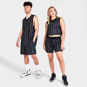 Jordan Men&apos;s Essentials Printed Basketball Shorts in Black/Black Size XL 100% Polyester - 5798194