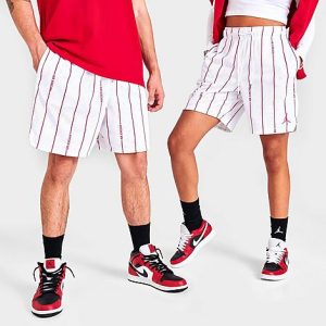 Jordan Men&apos;s Essentials Printed Basketball Shorts in White/White Size Large 100% Polyester - 5798177