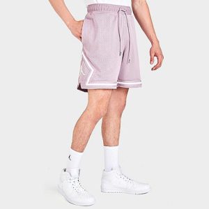 Jordan Men&apos;s Essentials Statement Diamond Mesh Shorts in Purple/Plum Fog Size 2XL 100% Polyester - 5798297