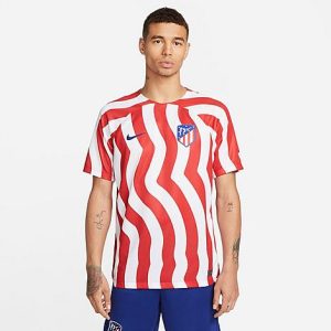 Nike Men&apos;s Atlético Madrid Dri-FIT 2022-23 Stadium Home Soccer Jersey in Red/White Size Large 100% Polyester/Fiber/Jersey - 5857645