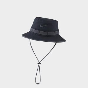 Nike Boonie Bucket Hat in Black/Black Size S/M Cotton/Nylon/Spandex - 8098633
