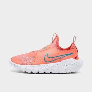 Nike Big Kids&apos; Flex Runner 2 Sidewalk Chalk Running Shoes in Orange/Crimson Bliss Size 6.5 Leather - 3148554