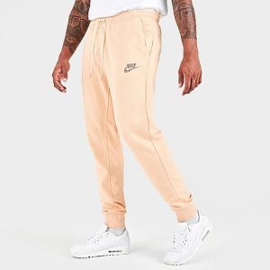 Nike Sportswear Jogger Pants in Orange/White Onyx Size 2XL Cotton/Polyester/Fleece - 5776709