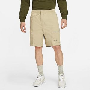 Nike Men&apos;s Sportswear Style Essentials Woven Shorts in Beige/Limestone Size Large - 5858516