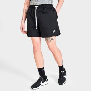 Nike Men&apos;s Sportswear Sport Essentials Lined Flow Shorts in Black/Black Size 2XL 100% Polyester - 5796954
