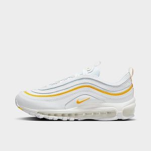 Nike Women&apos;s Air Max 97 Casual Shoes in White/White Size 5.5 Leather - 3521488