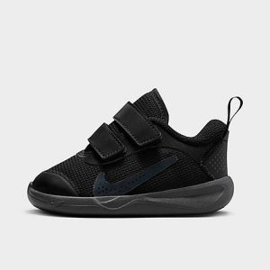 Nike Kids&apos; Toddler Omni Multi-Court Hook-and-Loop Basketball Shoes in Black/Black Size 10.0 - 3525096