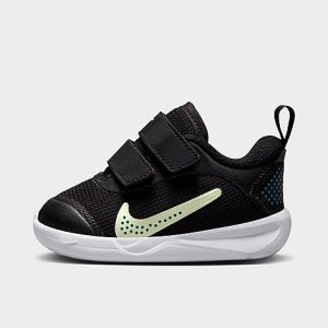 Nike Kids&apos; Toddler Omni Multi-Court Hook-and-Loop Basketball Shoes in Black/Black Size 4.0 - 3554131