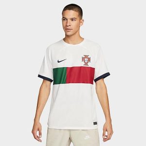 Nike Men&apos;s Portugal Soccer 2022-23 Stadium Away Jersey in White/Sail Size 2XL 100% Polyester/Jersey - 5890360