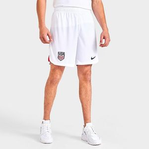 Nike Men&apos;s U.S. Dri-FIT Stadium Home Soccer Shorts in White/White Size 2XL 100% Polyester - 5819541