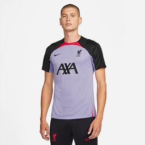Nike Men&apos;s Liverpool FC Strike Short-Sleeve Soccer Top in Purple/Purple Dawn Size Large Polyester - 5890753