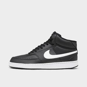 Nike Men&apos;s Court Vision Mid Next Nature Casual Shoes in Black/Black Size 14.0 - 3149639