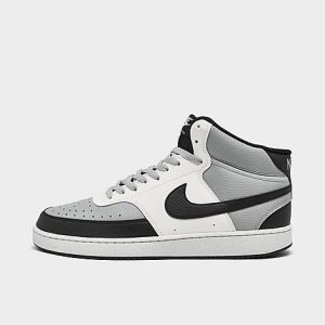 Nike Men&apos;s Court Vision Mid Next Nature Casual Shoes in Grey/Light Smoke Grey Size 11.0 - 3172398