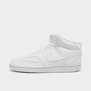 Nike Men&apos;s Court Vision Mid Next Nature Casual Shoes in White/White Size 14.0 - 3171965