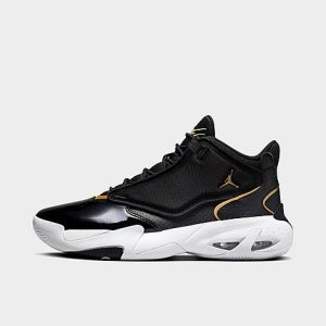 Jordan Max Aura 4 Basketball Shoes in Black/Black Size 8.0 Leather/Polyester - 3171148