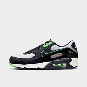 Nike Men&apos;s Air Max 90 SE Casual Shoes in Black/Black Size 7.0 Leather - 3193885