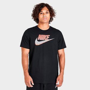 Nike Sportswear Futura T-Shirt in Black/Black Size 2XL Cotton/Polyester - 5797176