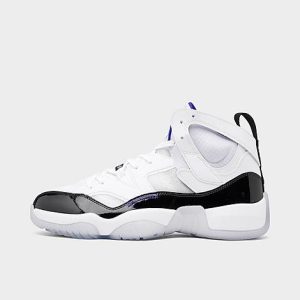 Jordan Men&apos;s Jumpman Two Trey Basketball Shoes in White/White Size 7.5 Leather - 3171242