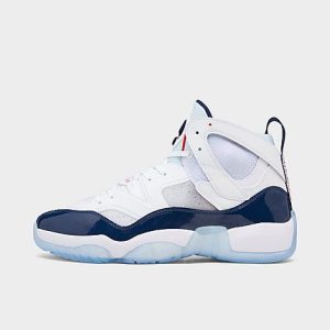 Jordan Men&apos;s Jumpman Two Trey Basketball Shoes in White/White Size 13.0 Leather - 3222040