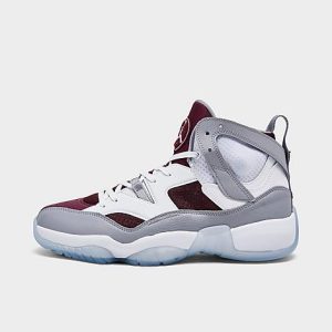 Jordan Men&apos;s Jumpman Two Trey Basketball Shoes in White/White Size 13.0 Leather - 3222088