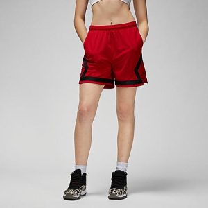 Jordan Women&apos;s Heritage Diamond Shorts in Red/Gym Red Size XL 100% Polyester/Knit - 5819157