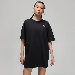 Jordan Women&apos;s Essentials T-Shirt Dress in Black/ Size XS 100% Cotton - 5877334
