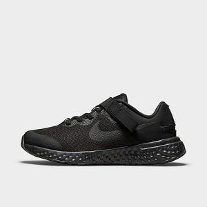 Nike Big Kids&apos; Revolution 6 FlyEase Running Shoes in Black/Black Size 3.5 - 3215822