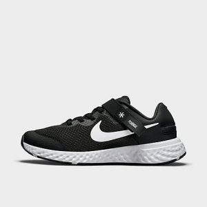Nike Big Kids&apos; Revolution 6 FlyEase Running Shoes in Black/Black Size 3.5 - 3215792