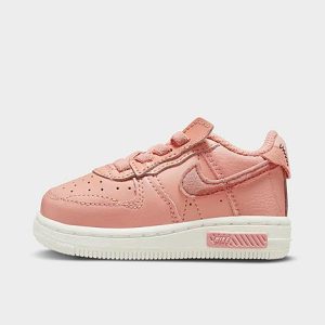 Nike Kids&apos; Toddler Air Force 1 Fontanka Casual Shoes in Pink/Light Madder Root Size 8.0 Leather/Suede - 3218147
