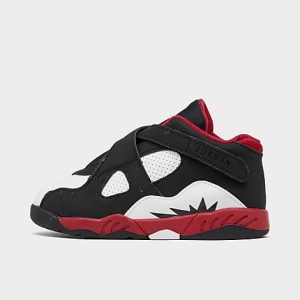 Kids&apos; Toddler Air Jordan 8 Retro Casual Shoes in Black/Paprika Size 10.0 Leather/Suede - 3160099
