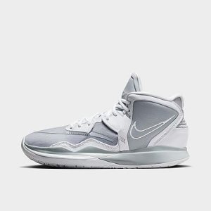 Nike Kyrie Infinity Team Basketball Shoes in White/Grey/Wolf Grey Size 14.0 - 3518505