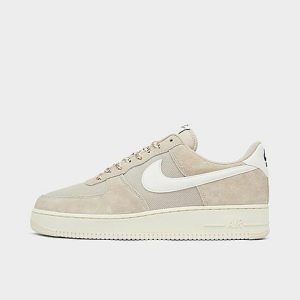 Nike Men&apos;s Air Force 1 &apos;07 LV8 Certified Fresh Casual Shoes in Beige/Rattan Size 14.0 Canvas/Suede - 3175537