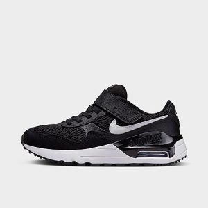 Nike Little Kids&apos; Air Max SYSTM Casual Shoes in Black/Black Size 13.0 Leather - 3555104