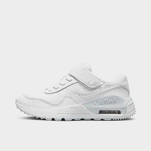 Nike Little Kids&apos; Air Max SYSTM Casual Shoes in White/White Size 12.5 Leather - 3524664