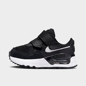 Nike Kids&apos; Toddler Air Max SYSTM Casual Shoes in Black/Black Size 10.0 Leather - 3554164