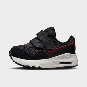 Nike Kids&apos; Toddler Air Max SYSTM Casual Shoes in Black/Black Size 10.0 Leather - 3554173