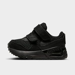 Nike Kids&apos; Toddler Air Max SYSTM Casual Shoes in Black/Black Size 10.0 Leather - 3554182